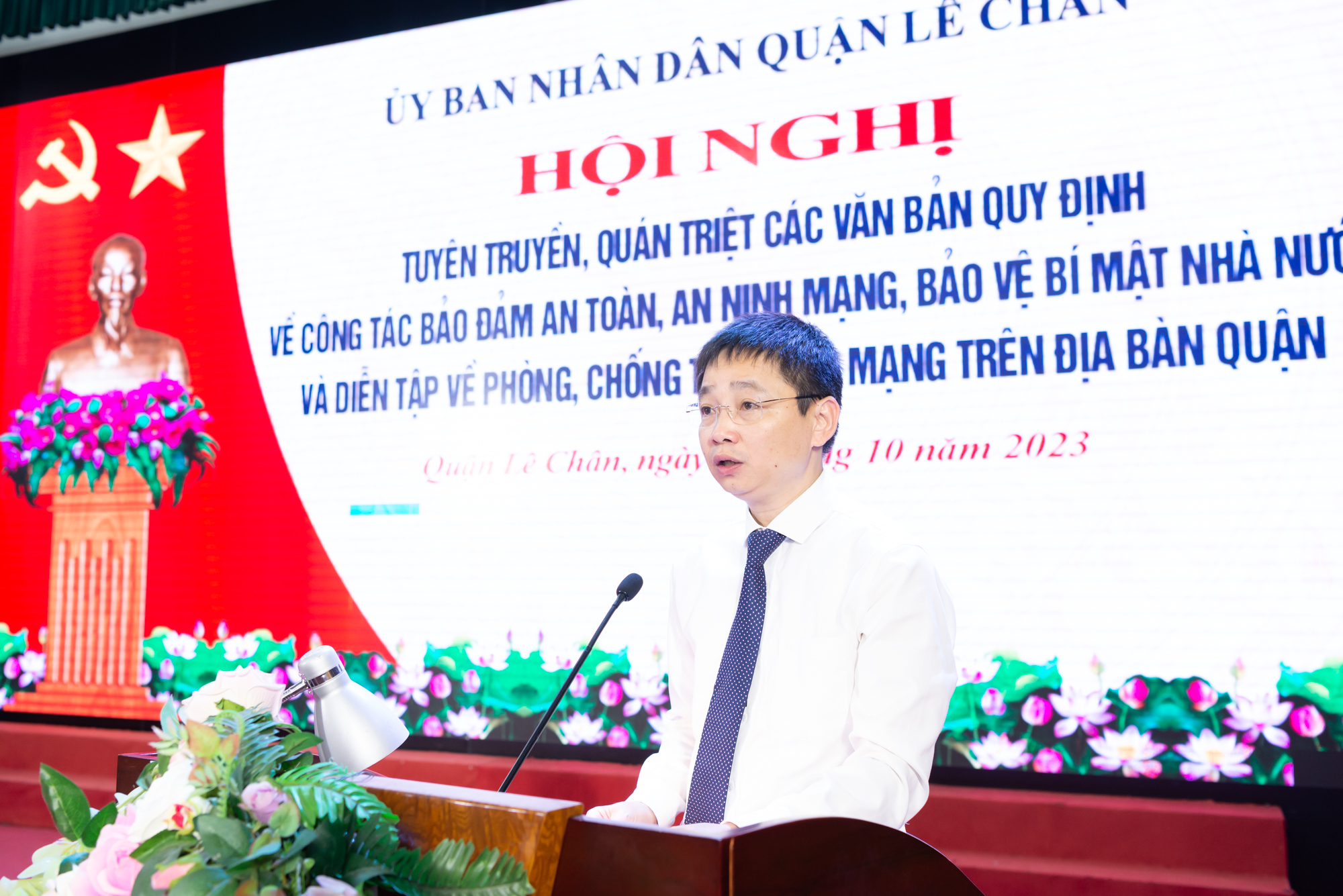 Quận Lê Chân tổ chức diễn tập phòng, chống tấn công mạng